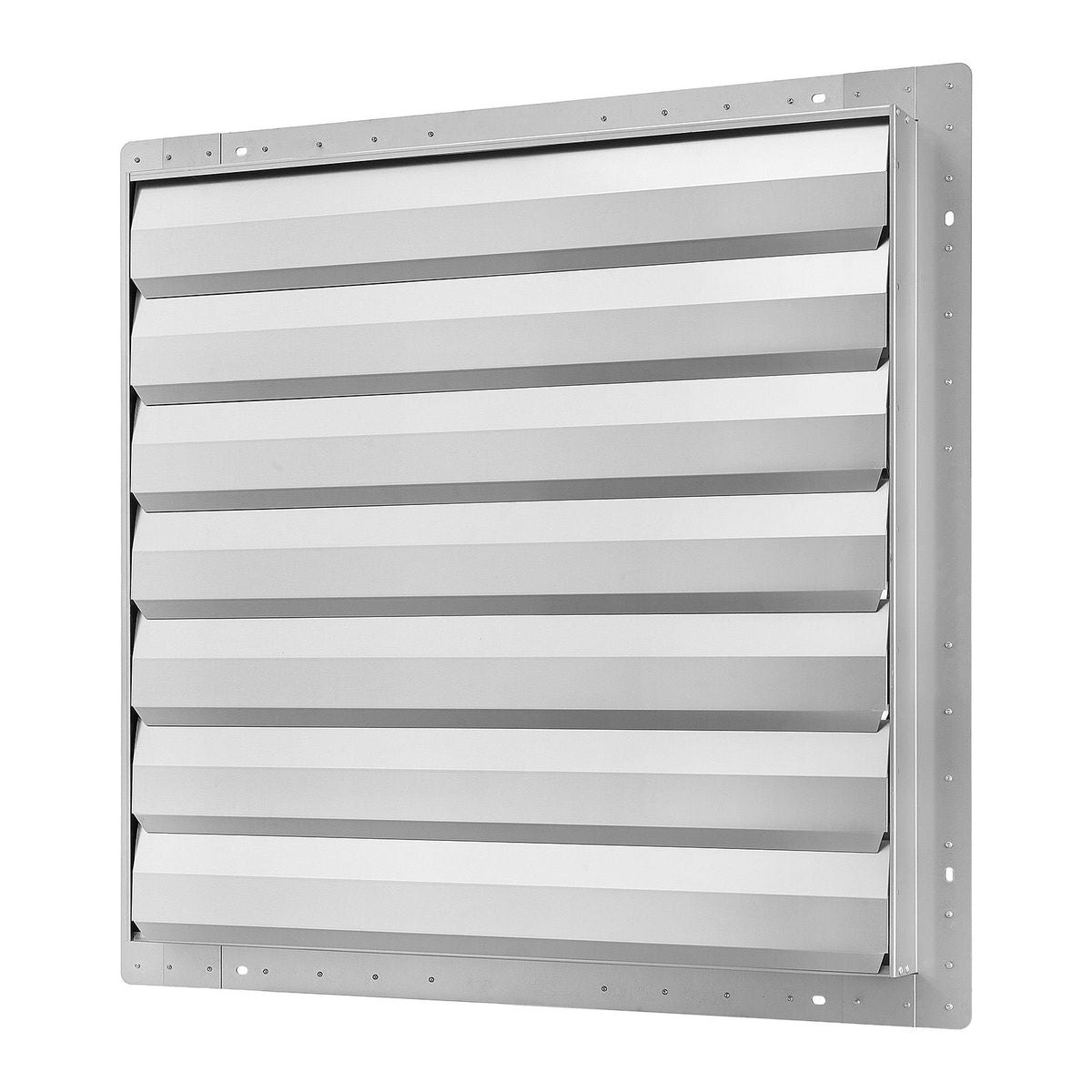 36 Inch Shutter Exhaust Fan Wall Mounted Automatic Louvers Silver, Sturdy Steel Housing, Low Noise, AC Motor, 9761 CFM Ventilation and Cooling for Attic, Garage, Barn, Greenhouse, Workshop