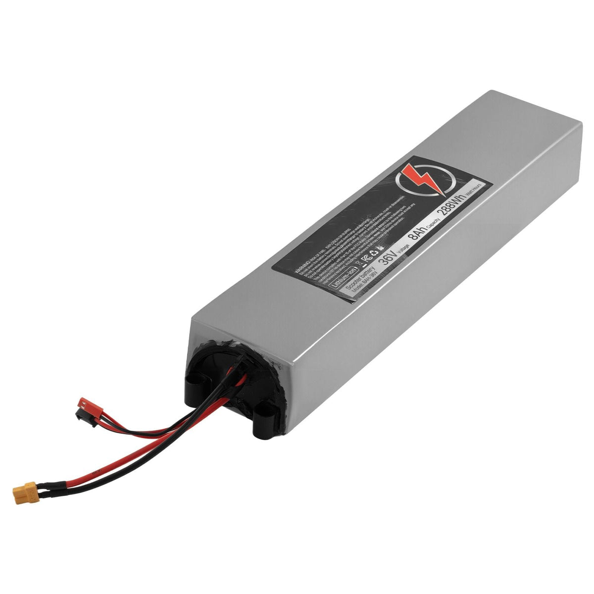36V Scooter Battery Pack, 8Ah, 8000mAh Lithium Battery Replacement with 30A BMS, Charger, 500+ Cycles, Compatible with 1440W Motors, for Imitation M365 Electric Scooters, Without Communication
