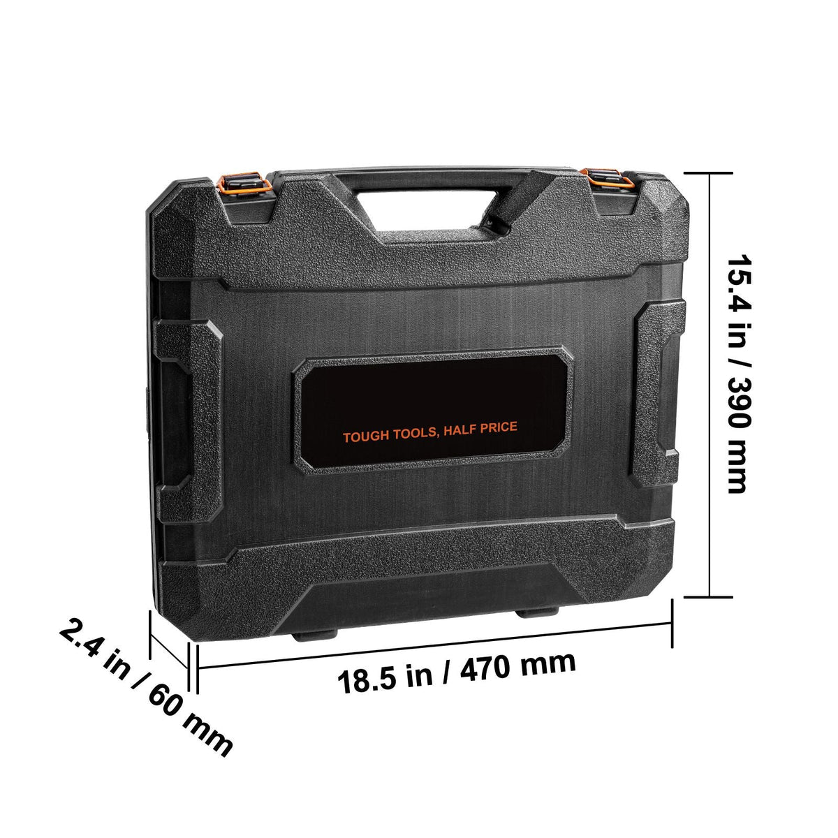3/8" Drive Impact Socket Set, SAE 1/4"-3/4" and Metric 6-19mm 90 Piece Socket Set, 6 Point Cr-Mo Alloy Steel for Auto Repair, Includes Extension Bars Universal Joint Adapter Lock Storage Case