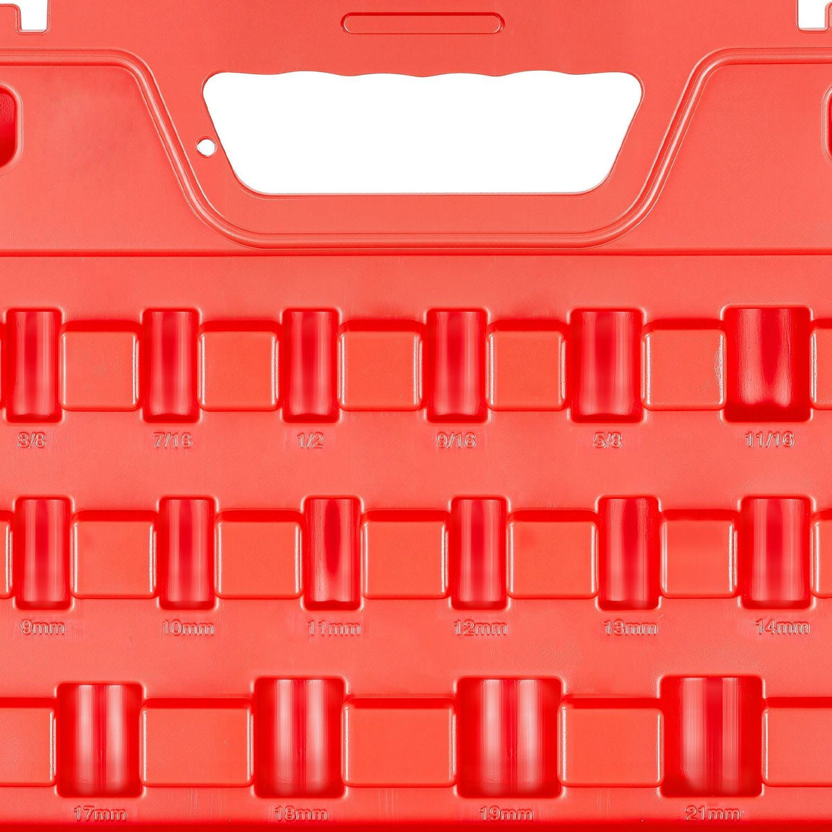 3/8 in Drive Impact Socket Set, 50 Piece, 6 Point Deep & Shallow Impact Sockets, SAE (5/16 in to 3/4 in) and Metric (8 to 22 mm) Sizes with 3 in & 6 in Extension Bars, Cr-V Steel, Carrying Case