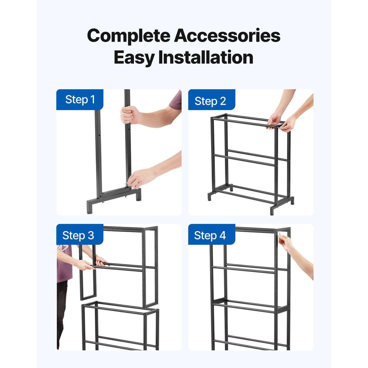 3D Printer Filament Storage Rack, 5 Tier Heavy Duty Storage Shelves for 3D Printing Filaments, Filament Spool Holders Racks for 3D Printing Studio, Home Studio, Office, Workshop (Shelf Only)