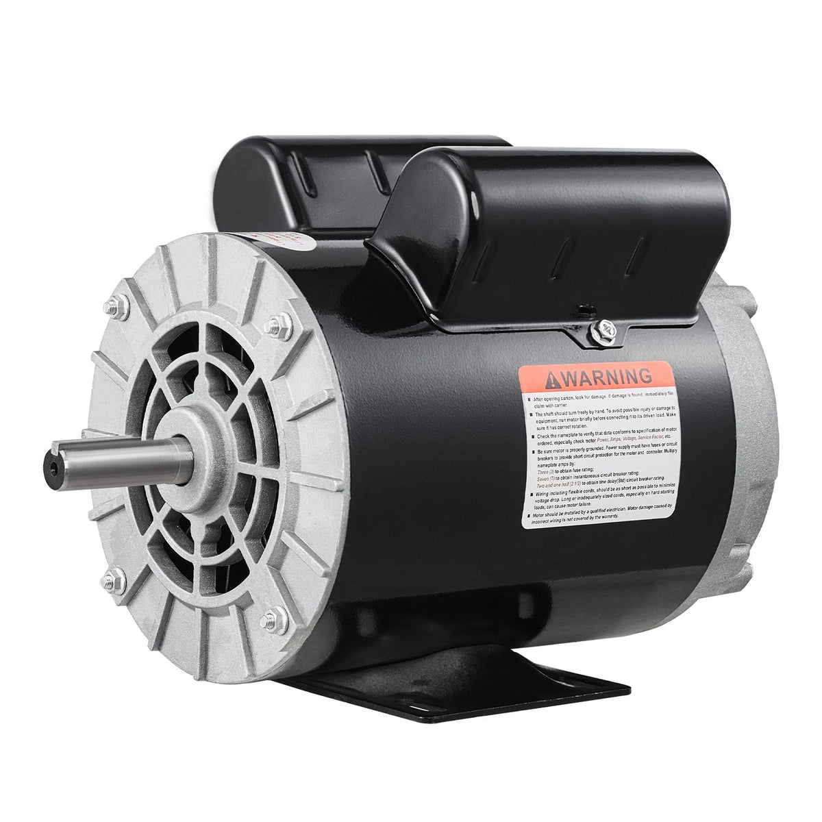 3HP Air Compressor Electric Motor, 230V 15.5 Amps, 56 Frame 3450RPM, 5/8" Keyed Shaft, 1.88" Shaft Length, Single Phase, CW/CCW Rotation (Factory Setting is CCW)