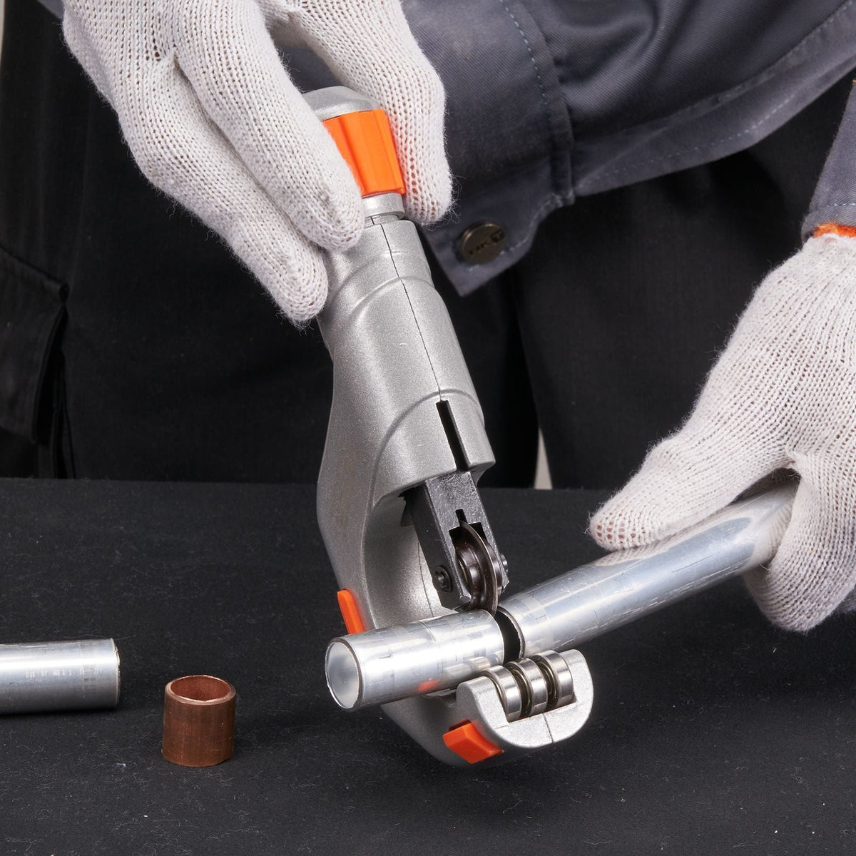 3PCS Tubing Cutter Set - Heavy Duty Pipe Cutter 3/16"-2"OD, Mini Tube Cutter 1/8"-7/8" & Deburring Tool, Professional Ultimate Pipe Cutter Set for Stainless Steel, Copper, Aluminum, Plastic Pipe
