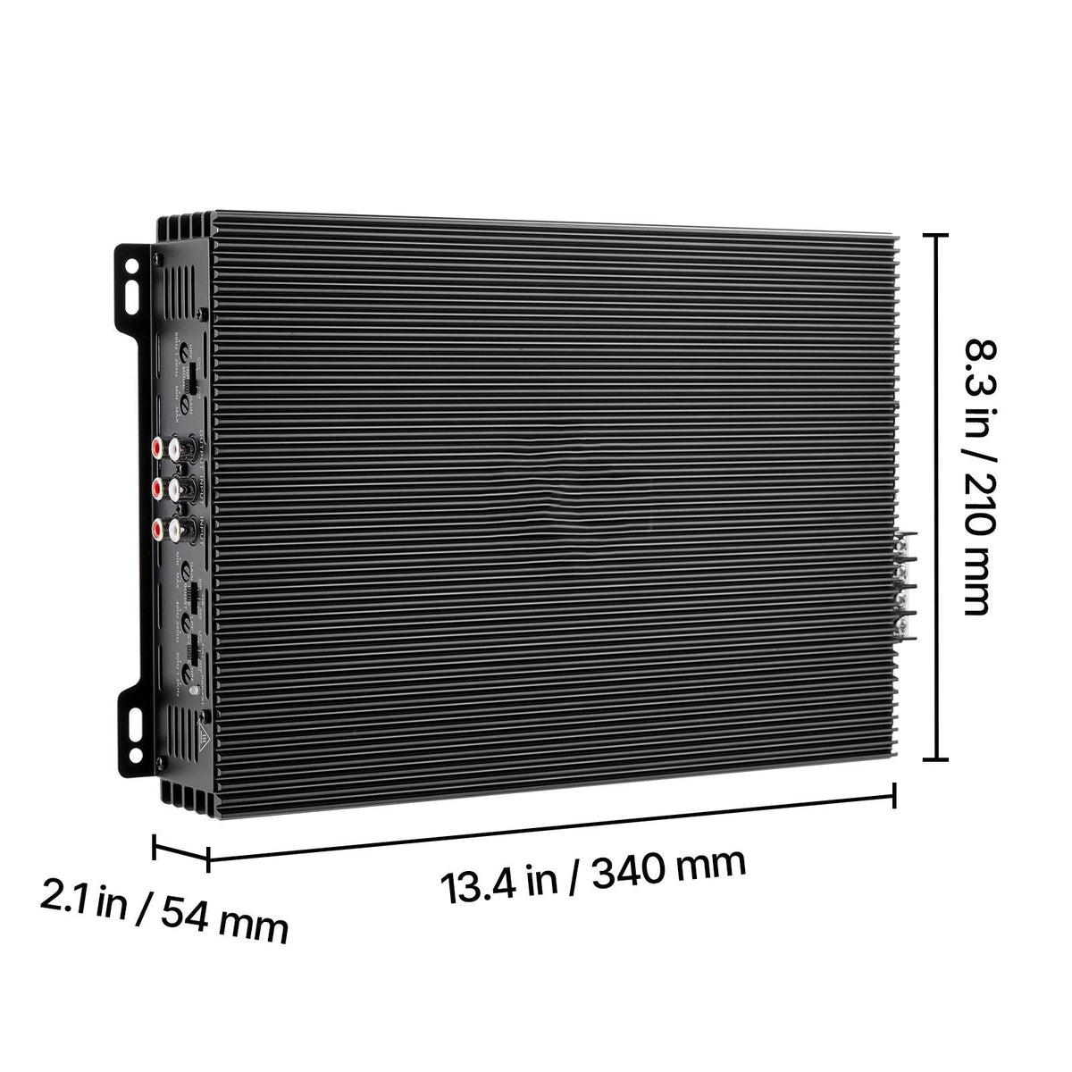 4 Channel Car Audio Amplifier 2 Ohm Stable Bridgeable Class A/B Full Range Amp Max Power 4 x 200W @ 4 Ohm / 4 x 400W @ 2 Ohm for Car SUV Truck Off-Road