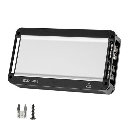 4 Channel Car Audio Amplifier 2 Ohm Stable Bridgeable Class D Full Range Amp Max Power 4 x 500W @ 4 Ohm / 4 x 1000W @ 2 Ohm for Car SUV Truck Off-Road