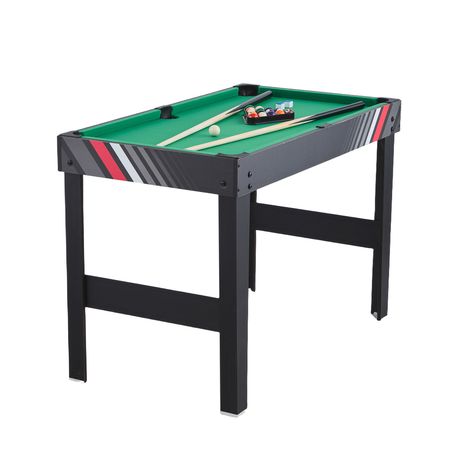 4-in-1 Combo Game Table Set, 48" Air Hockey Table, Multi Combination Table with Air Hockey, Pool Billiard, Foosball, Ping Pong, Pushers & Pucks, Sports Arcade Table for Family Game Room Office