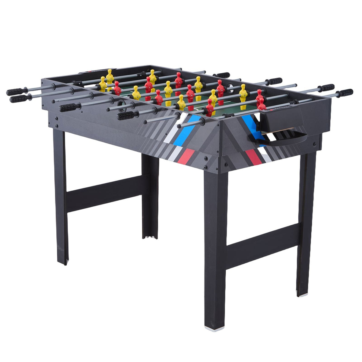4-in-1 Combo Game Table Set, 48" Air Hockey Table, Multi Combination Table with Air Hockey, Pool Billiard, Foosball, Ping Pong, Pushers & Pucks, Sports Arcade Table for Family Game Room Office