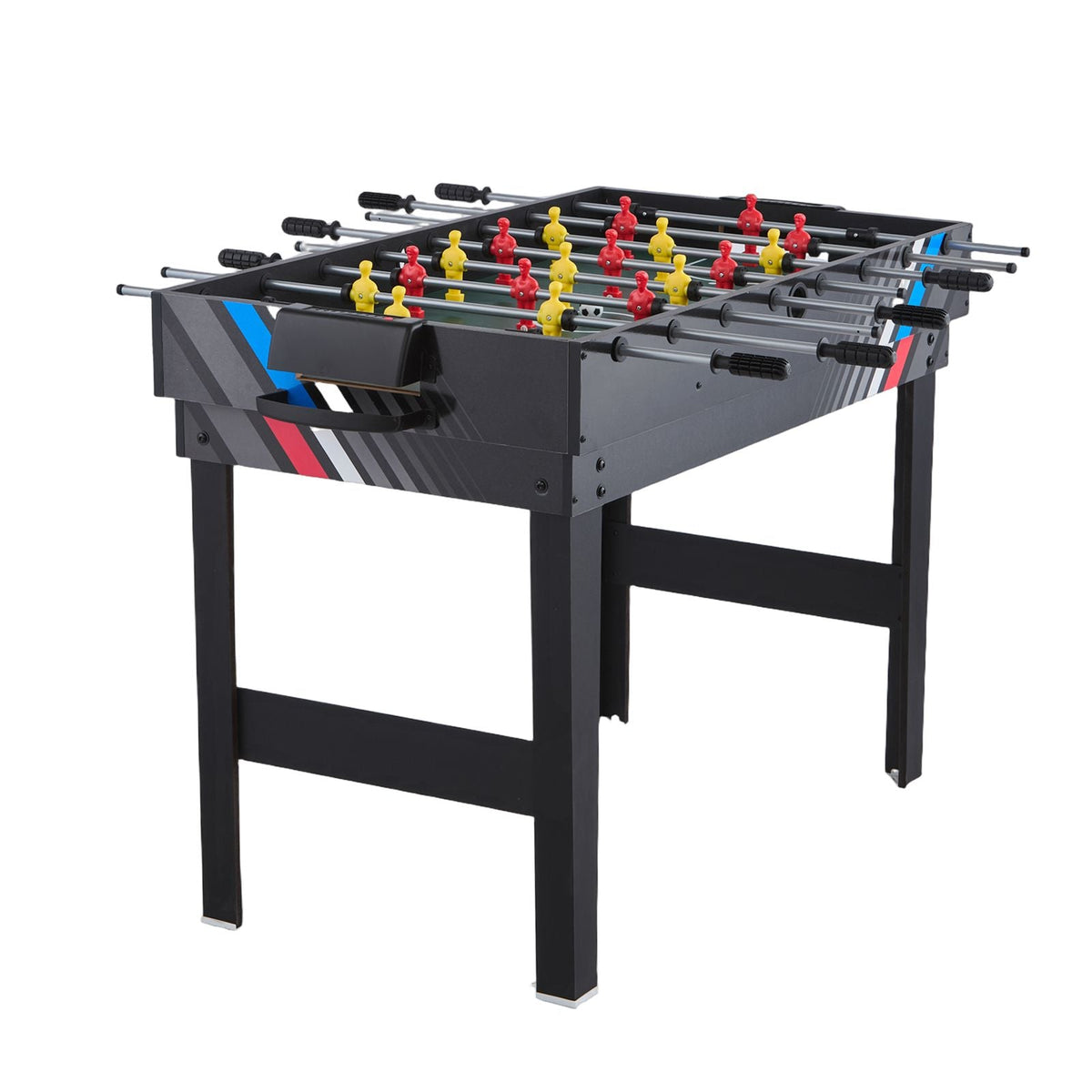 4-in-1 Combo Game Table Set, 48" Air Hockey Table, Multi Combination Table with Air Hockey, Pool Billiard, Foosball, Ping Pong, Pushers & Pucks, Sports Arcade Table for Family Game Room Office