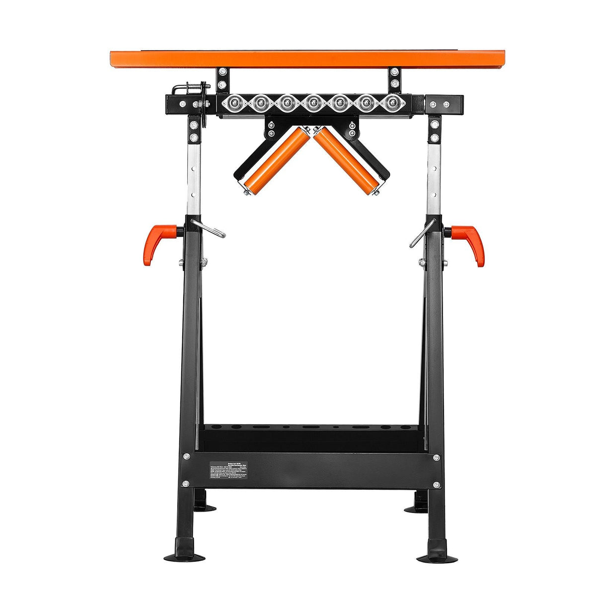 4-in-1 Roller Stand, 440 lb Load Capacity, 33-50 in Adjustable Height, Folding Heavy Duty with Rack & Polished Multi-directional Roller Head, for Table Saw Outfeed Woodworking Extension Support