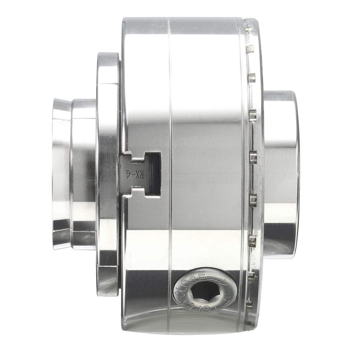 4 Inch Wood Lathe Chuck, 4-Jaw, Bevel-Gear Self-Centering Wood Turning Chuck Set with 1" x 8TPI Thread & Adapter, Round Jaws, Step Jaws, Nickel-Plated, High-Hardness Steel, for Woodworking Lathe