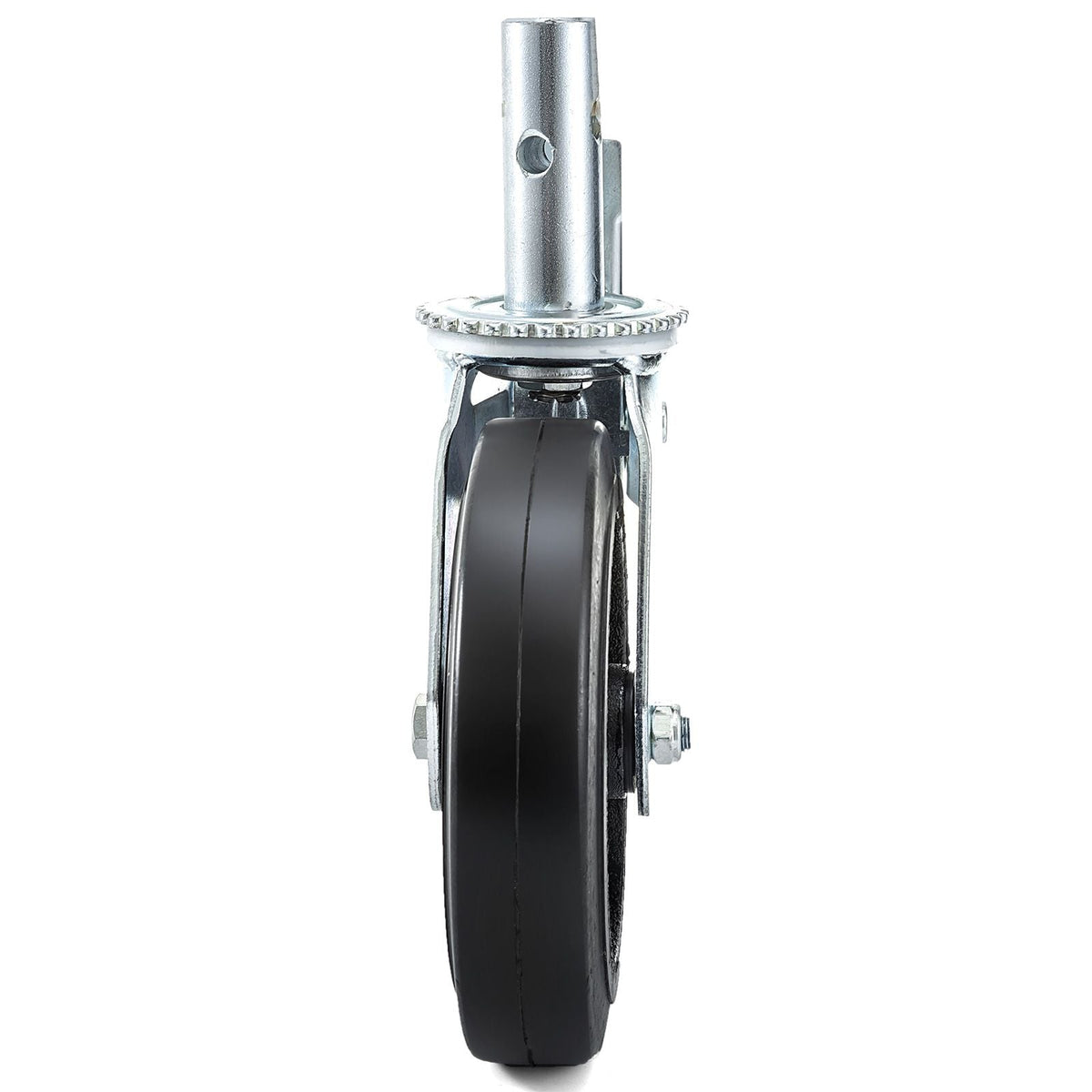 4 Pack 8 Inch Iron Core Polyurethane Swivel Caster With Dual Locking Brake Adjustable Legs 1100LBS Capacity per Wheel