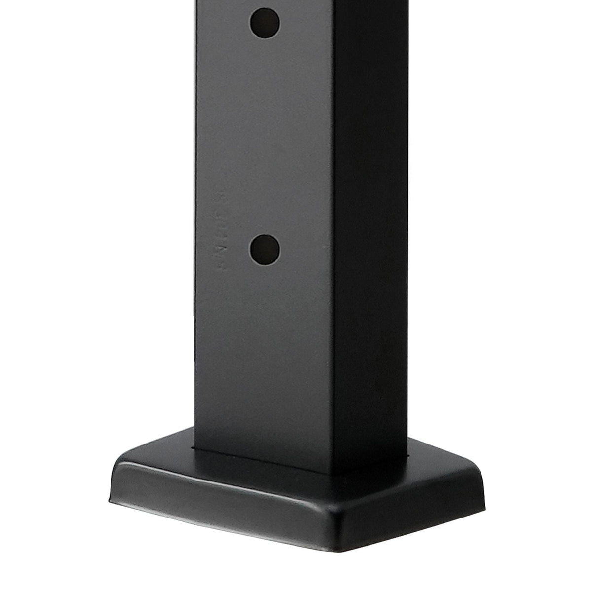 4-Pack Cable Railing Post, 36x1x2 In Horizontal-Hole Deck Railing Post with Pre-Drilled Holes, Stainless Steel Cable Rail Post with Horizontal and Curved Bracket, Black, 4JZLGZXHS914UUOI6001V0