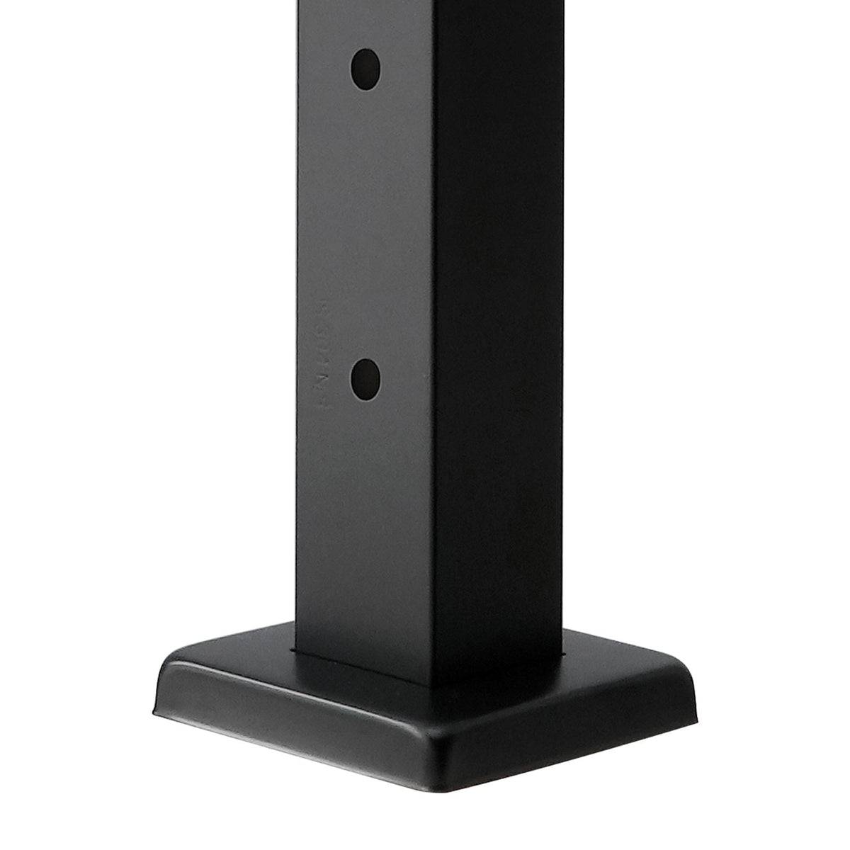 4-Pack Cable Railing Post, 36x2x2 In Horizontal-Hole Deck Railing Post with Pre-Drilled Holes, Stainless Steel Cable Rail Post with Horizontal and Curved Bracket, Black, 4JZLGZXHS914MY65M001V0