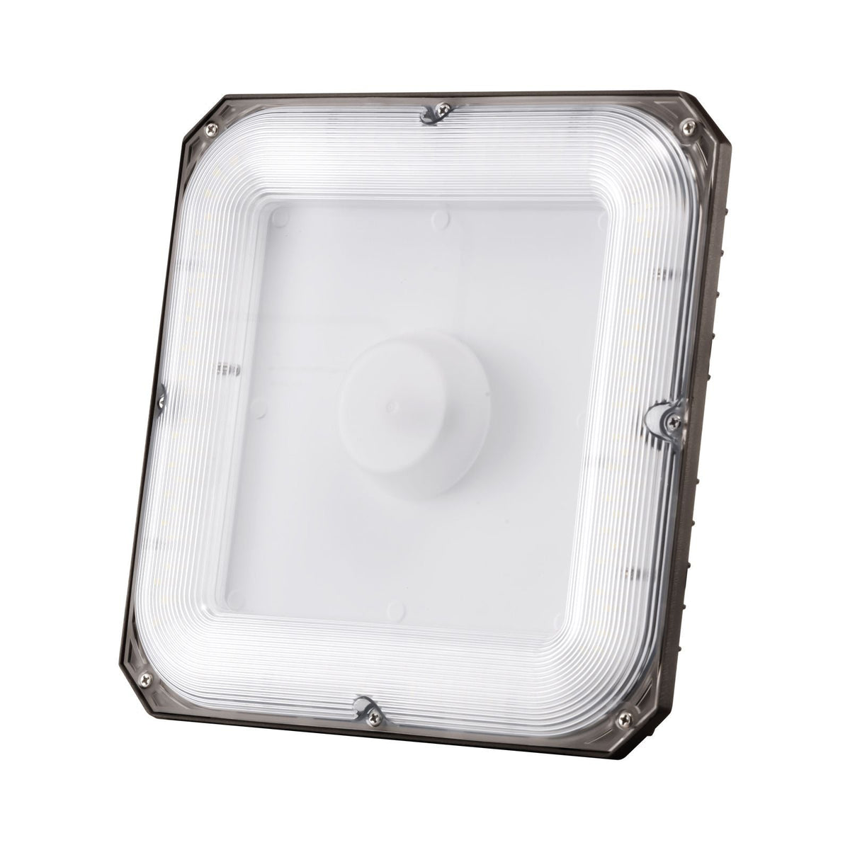 4 Pack LED Canopy Lights, 80W, 8800LM 5000K Daylight Commercial Industrial Outdoor Canopy Lights, 10.08"x10.08" Surface Mount Ceiling Lighting for Gas Station Warehouse Garage Street Shop, IP65