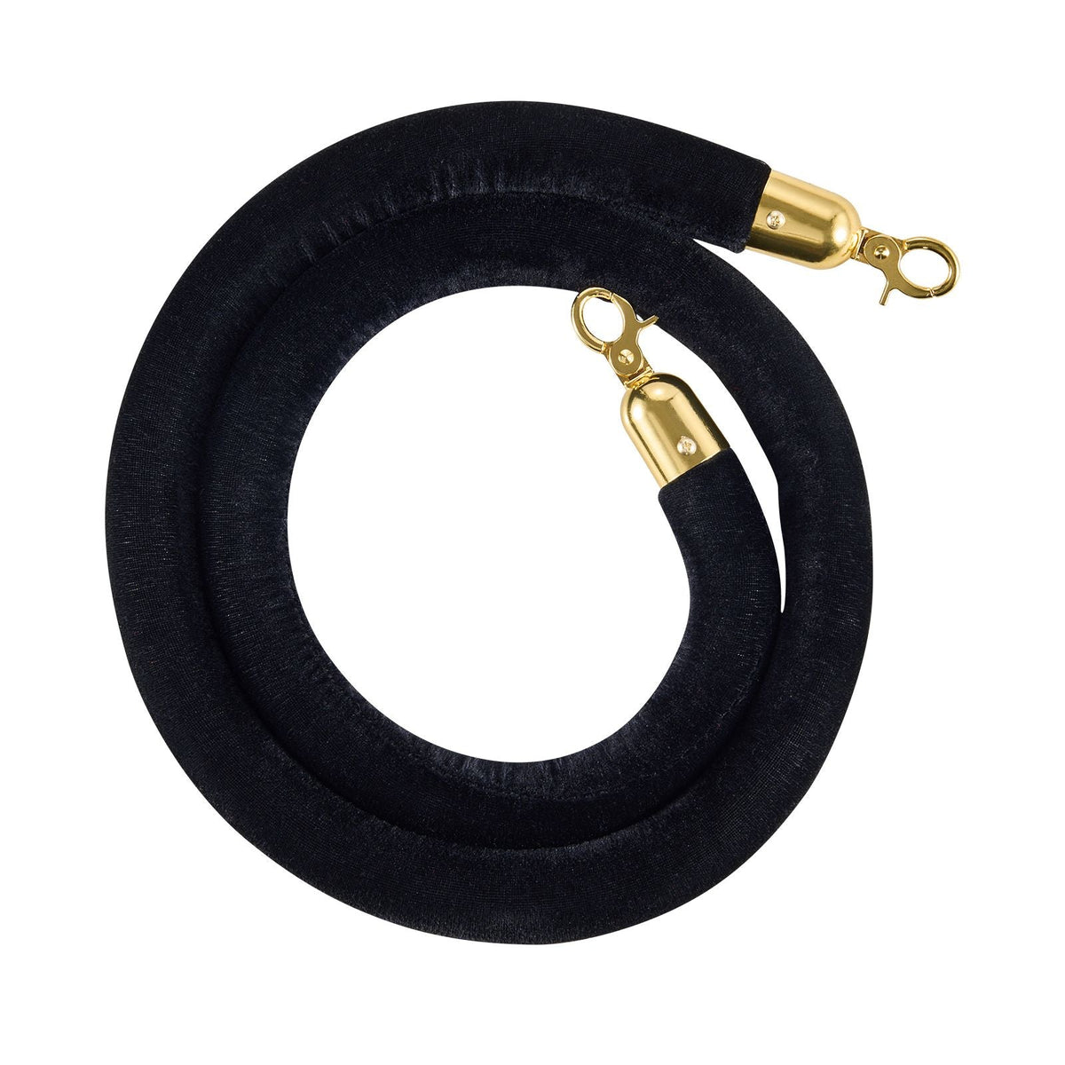 4 Pcs Black Velvet Stanchion Ropes, 5 ft Crowd Control Stanchion Black Velvet Ropes with Gold Hooks, Post Queue Barrier Carpet Rope for Carpet Events Movie Theaters Grand Openings Hotels Party