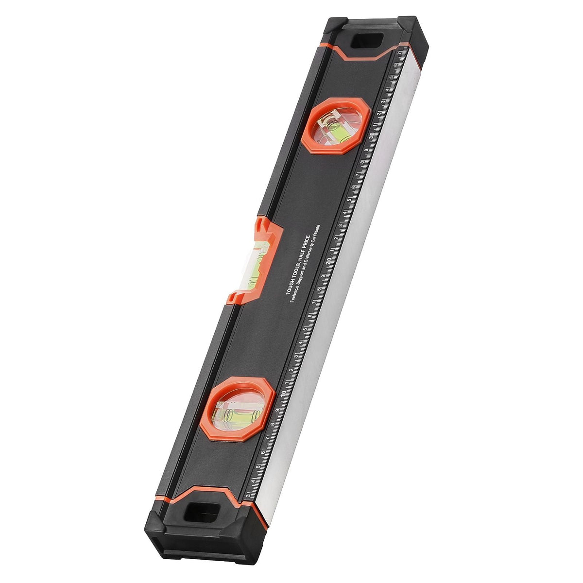 4-Piece Torpedo Level, 48/24/16/10 Inch Box Levels Set, Fluorescent Light Up Bubble Vials Ruler for 45/90/180 Degree, Aluminum Alloy Magnetic Leveler Tool, Shock-Proof(Only 10-inch has magnetic)