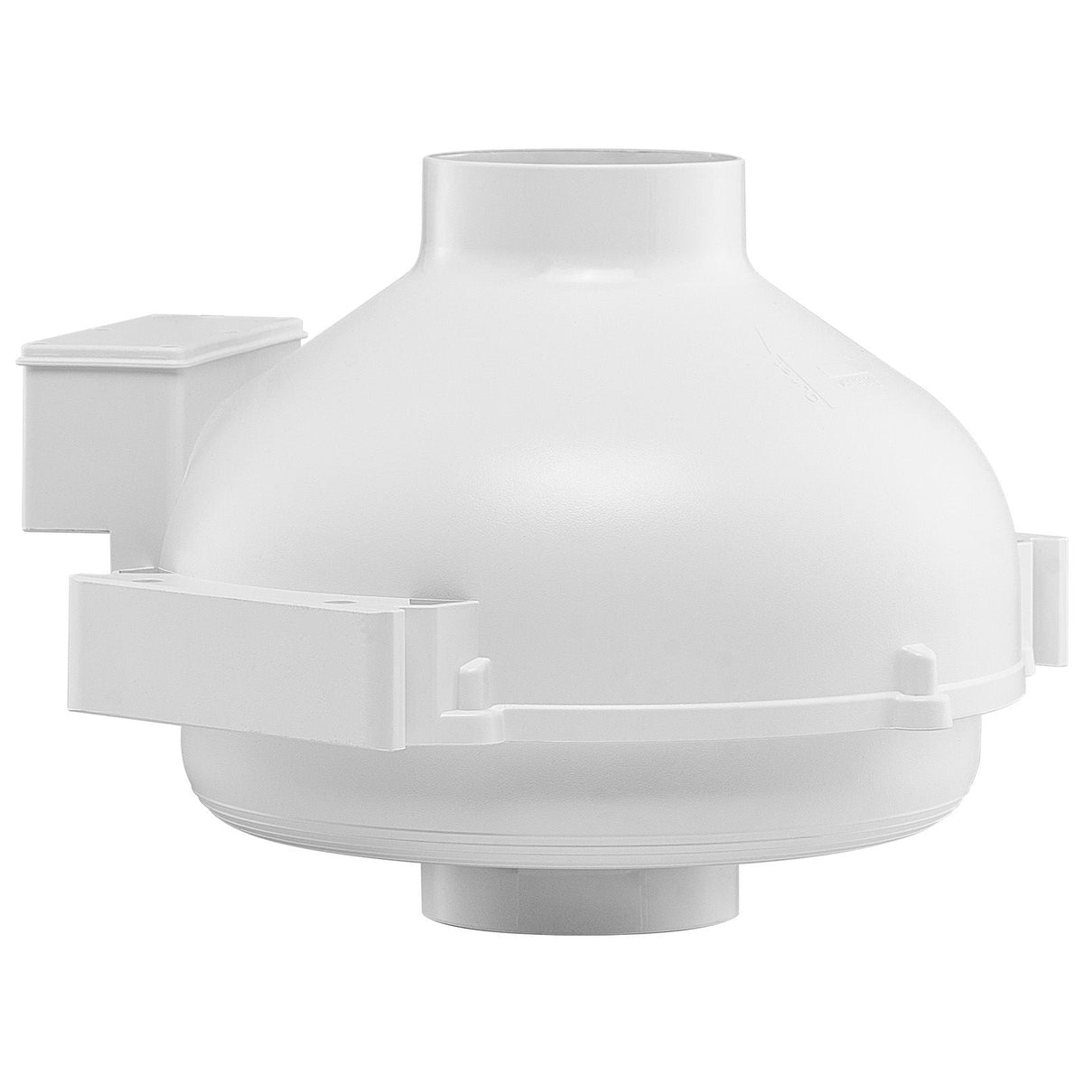 4 to 4.5 inch Radon Mitigation Fan System, Quiet 260 CFM Radon Mitigation Kit with 2 Couplers, Waterproof Radon Fan Electric Inline Duct Fan Exhaust Fan for Indoor Outdoor Ventilation