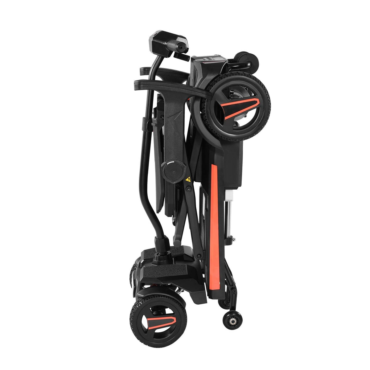 4-Wheel Electric Mobility Scooter for Adults & Seniors, Integrated Automatic Folding Mobility Scooter with Remote Control, NFC Keys & Long Range, 265LBS Loading All Terrain Travel Wheelchair