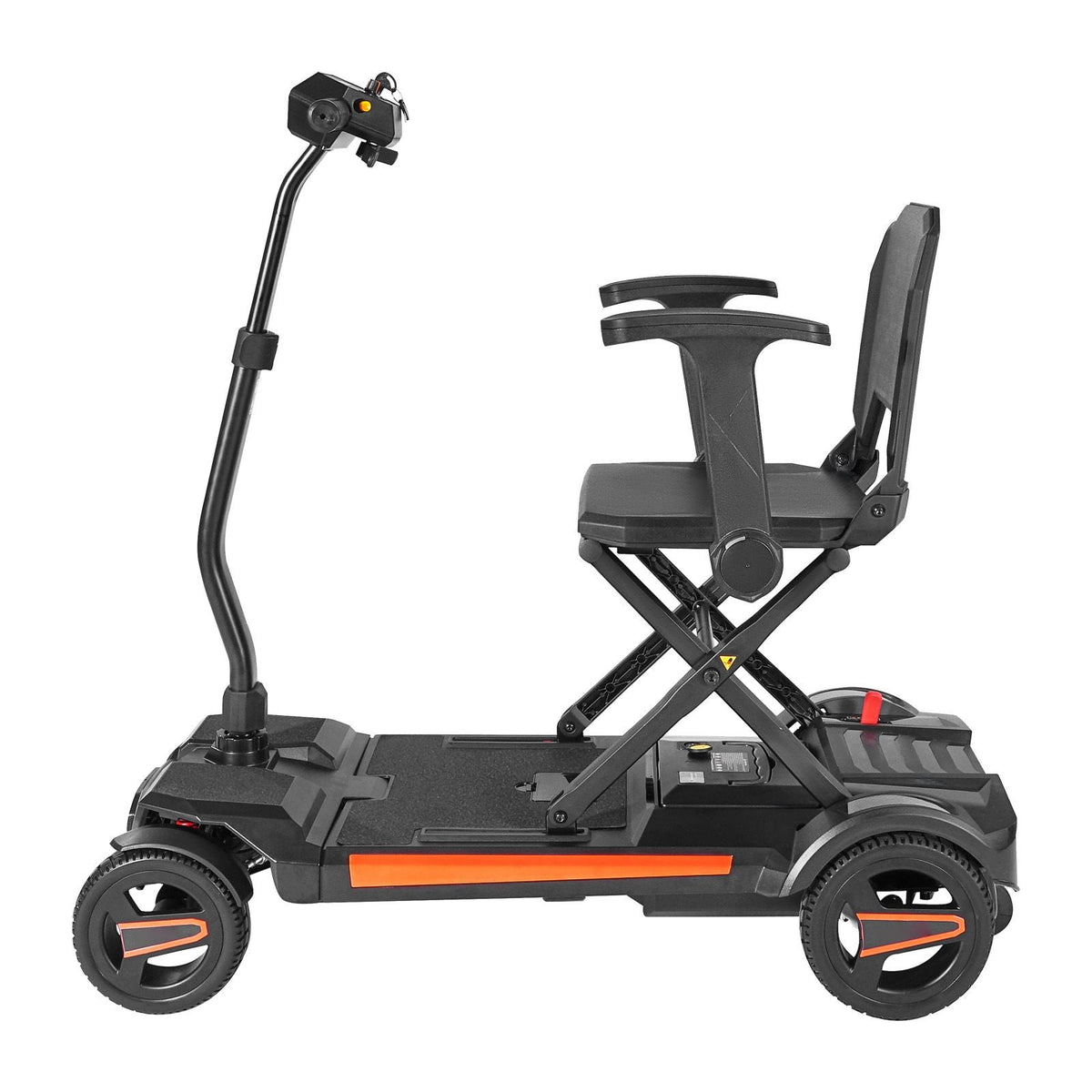 4-Wheel Electric Mobility Scooter for Adults & Seniors, Integrated Foldable Mobility Scooter with 9.3 Miles Long Range, All Terrain Travel Wheelchair with 9° Climbing Capacity & 265LBS Loading