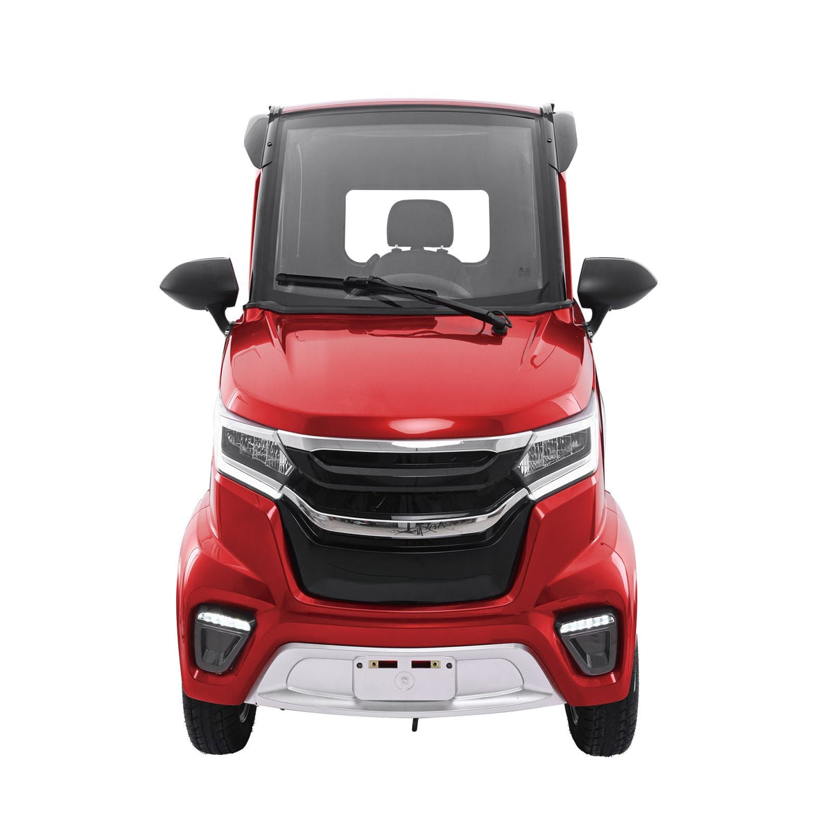 4-Wheel Enclosed Mobility Scooter for Seniors Adults, 660lbs Capacity, 3-Seater 2000W Electric Recreational Mobility Scooter 45 Miles Long Range, Remote Unlock, All-Terrain for Touring Shopping