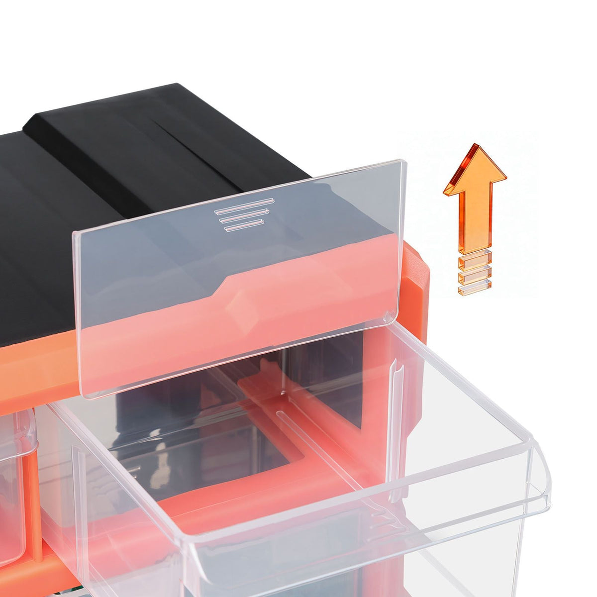 40-Drawer Storage Organizer, Plastic, Drawer Storage Cabinet for Garage Organization, Stackable Small Parts Organizer, Wall-Mounted Toolbox, for Hardware, Beads, Screws, Crafts, Building Bricks