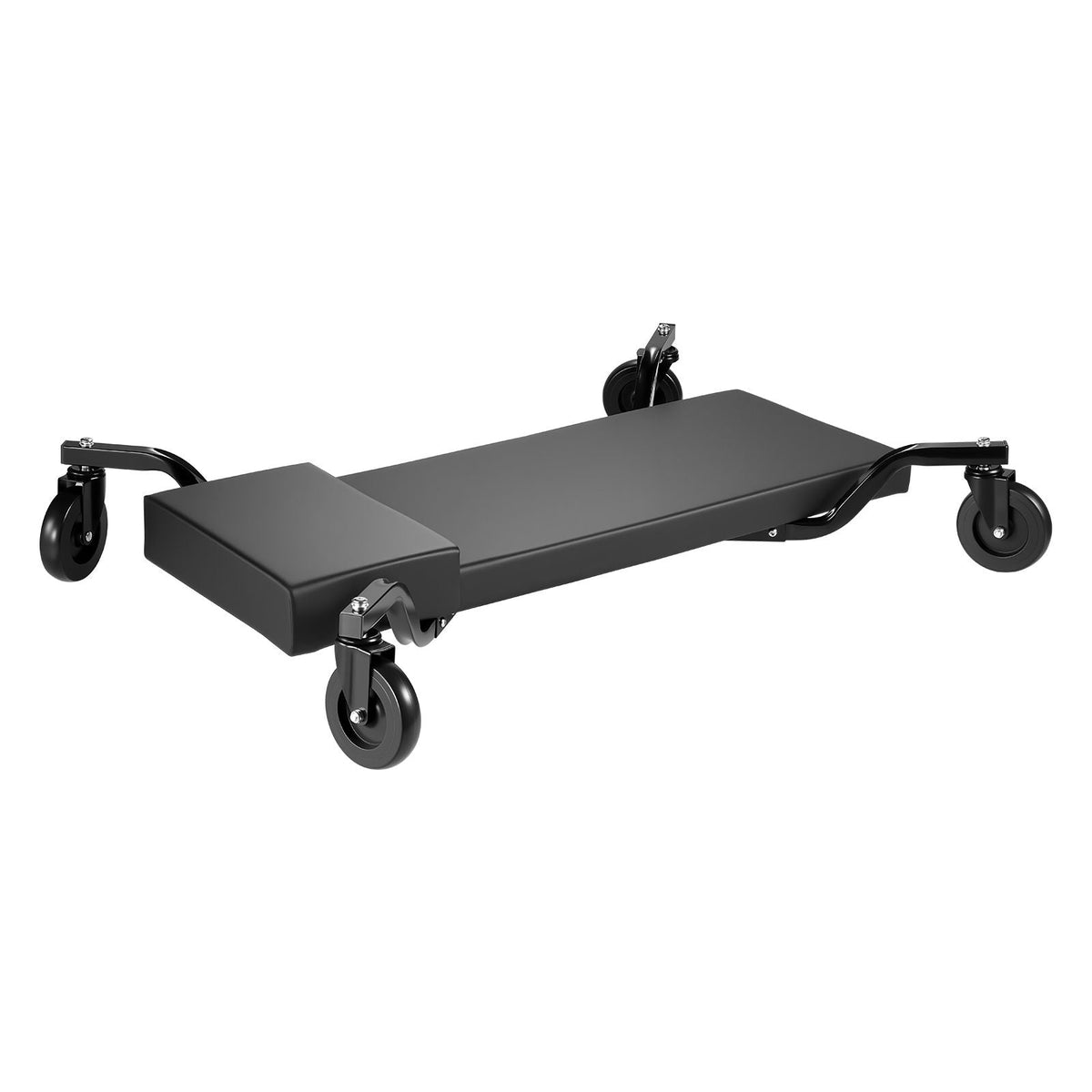 40 in Mechanic Creeper with 4 Large Wheels, 400 lbs Low Profile Under Car Garage Roller, Rolling Creeper with Raised Headrest, Manual Brake for Auto Repair