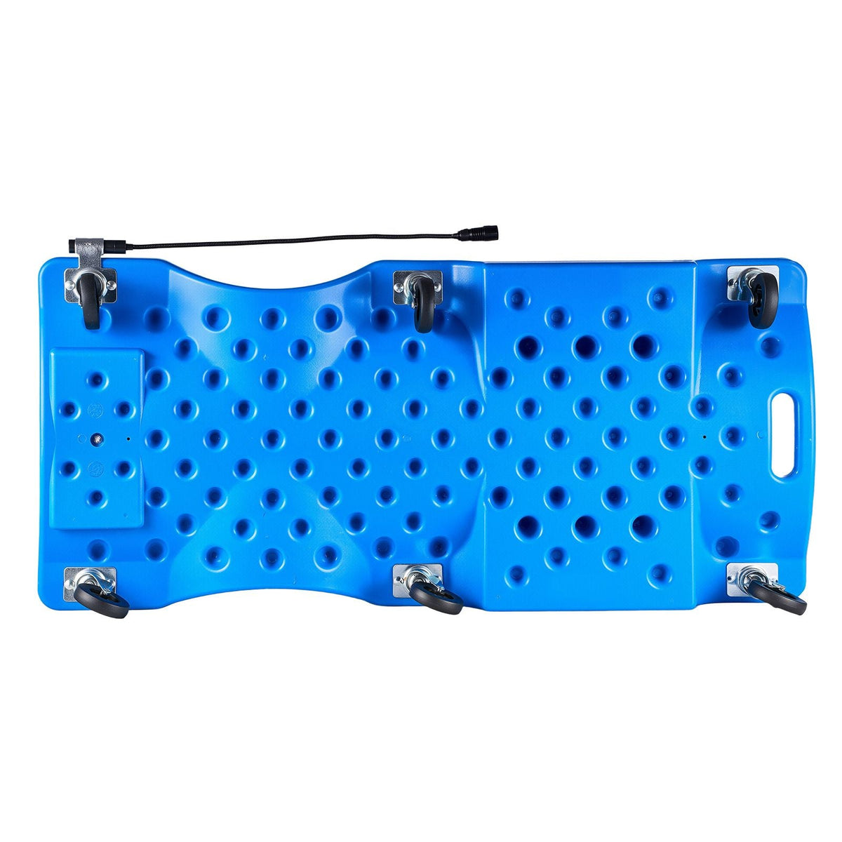 40 in Mechanic Creeper with LED Light, Low Profile Plastic Garage Creeper, 350 lbs Under Car Rolling Creeper with 6 Swivel Casters, Padded Headrest & Tool Trays for Auto Repair