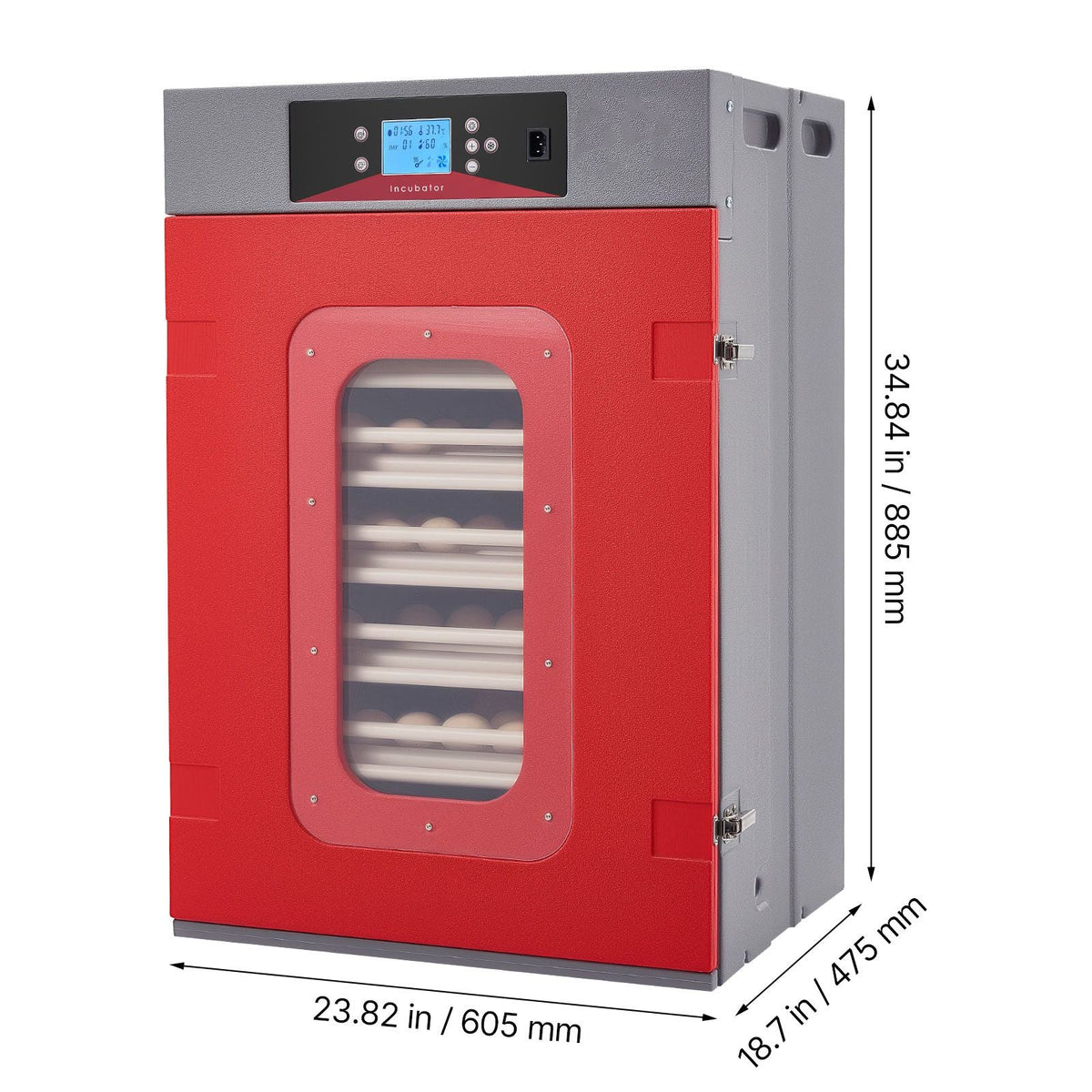 400 Egg Incubator, Poultry Incubator Cabinet with Automatic Eggs Turning, Temperature & Humidity Control, Heating & Cooling Egg Hatcher, Commercial Incubators for Hatching Chicks Ducks Goose