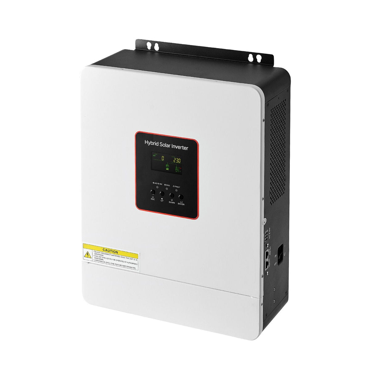 4000W Hybrid Solar Inverter, 24V DC to 230V AC, Pure Sine Wave Power Inverter Charger, with Built-in 120A MPPT Solar Controller, WiFi Module, Single-Phase, for Lead Acid Lithium Battery Off-Grid