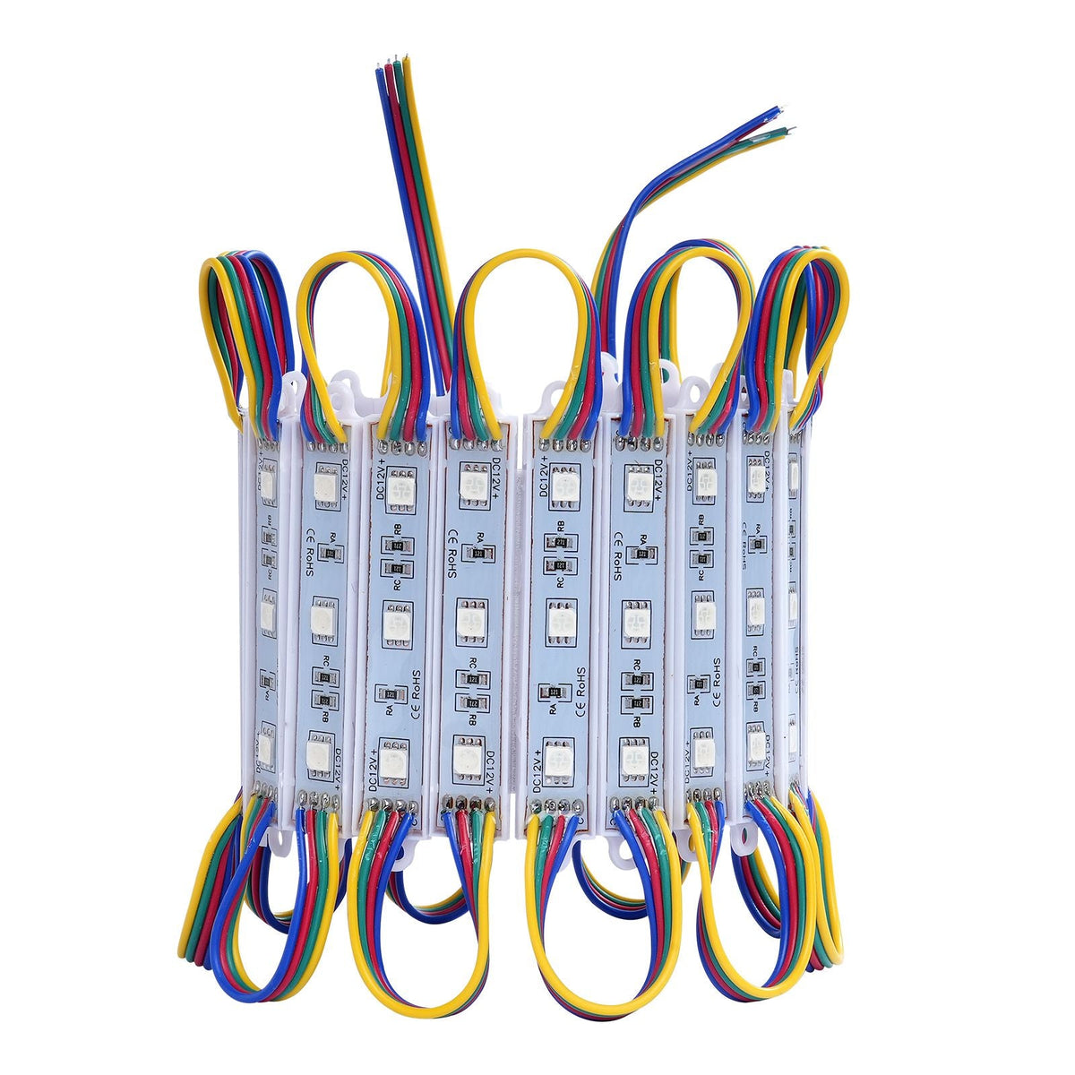 400PCS LED Storefront Lights, 207 ft, LED Module Lights, 5050 SMD 3-LED RGB Color Changing Window Lights with Remote Control for Business Store Window Advertising Letter Signs, IP68 Waterproof