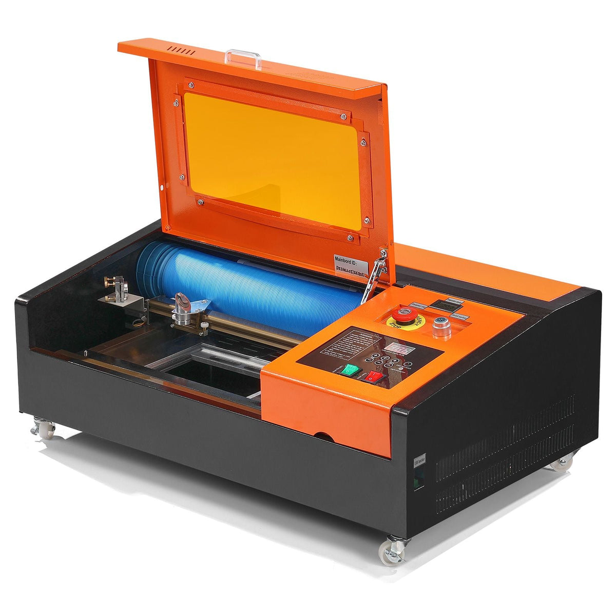 40W Desktop CO2 Laser Engraver, 12 x 8 in, 11.8 IPS Laser Cutter Machine with Water-Cooled Laser Tube, Compatible with CorelDRAW, Windows XP 7 8 10, EMF, JPG, PLT, WMF, for Wood Acrylic Fabric