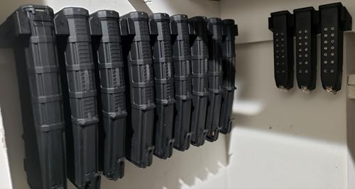 AR-15 PMAG Wall Mount | Magazine Display | Wall Storage Organization System | Unique Low Profile Design | Gun Safe Wall Garage | Gun Room Mounting Solution - color: 1 Mount Hold 3 Mags