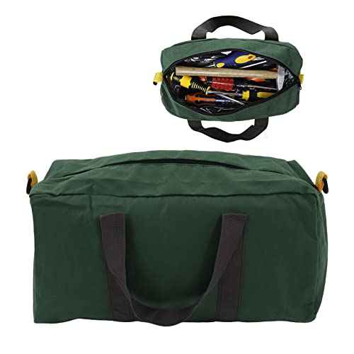 Wide Mouth Hand Tool Bag, Hand Tool Storage Carry Bag Heavy Duty Large Capacity Large for Woodworking Electrician (18 Inch)