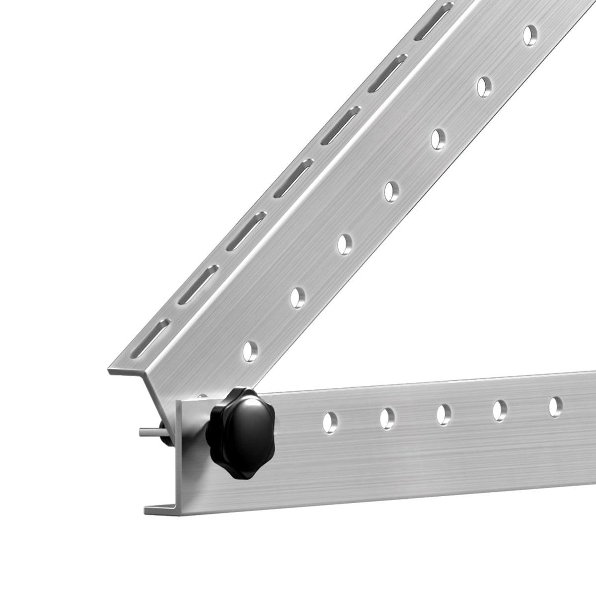 41-Inch Solar Panel Mounting Brackets, 0 to 90° Adjustable Tilt Mount Brackets Support 100-300W Solar Panels, Lightweight Aluminum Brackets with Folding Tilt Legs for RV, Roof, Boat, Off-Grid