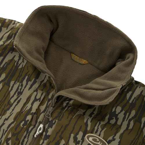 Drake Waterfowl Eqwader MST Camo 1/4 Zip Jacket, Waterproof, Fleece-Lined, Adjustable Cuffs, Men¡¯s Hunting Pullover