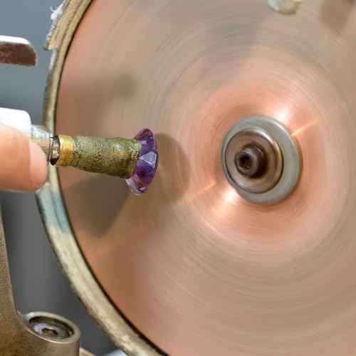 HARFINGTON Diamond Flat Lap Disc Set 8" x 1/2" Arbor 320/600/800/1200/3000 Grit Abrasive Wheel Lapping for Grinding Sanding Ceramics, Glass, Stones