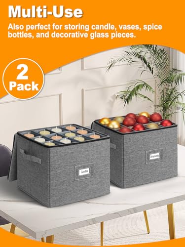 punemi Champagne Flute Storage Container, 2 Pack Wine Glass Storage Box w/Hard-Shell Top, Bottom & Sides, Dividers, Stackable Glassware Storage Container for Champagne, White Wine & Stemware - style: champagne-storage-2pcs