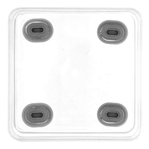 Glad Plastic Drawer Storage Tray – Heavy Duty Organizer Bin for Home, Kitchen, Bath, Bedroom, Office | Non-Slip Feet, Clear, 3" x 3" - size: 3x3 (Pack of 1)