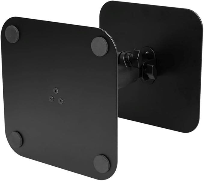 Monoprice Desktop Freestanding Speaker Stands Pair Adjustable with Cable Management, for Medium/Large Bookshelf Studio Monitor Speakers