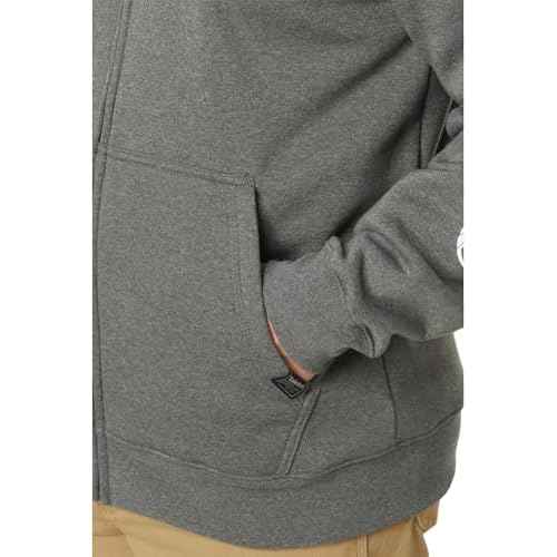 Timberland PRO Men's Hood Honcho Sport Full-Zip Hooded Sweatshirt, Dark Charcoal Heather/White, 2X-Large
