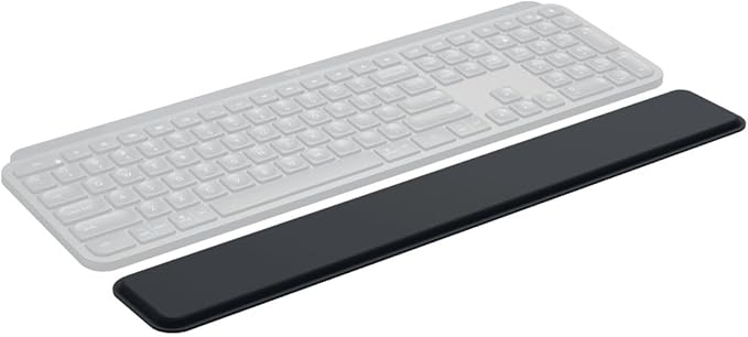 Logitech Palm Rest for MX Keys, Premium,USB Connectivity, No-Slip Support for Hours of Comfortable Typing, Black