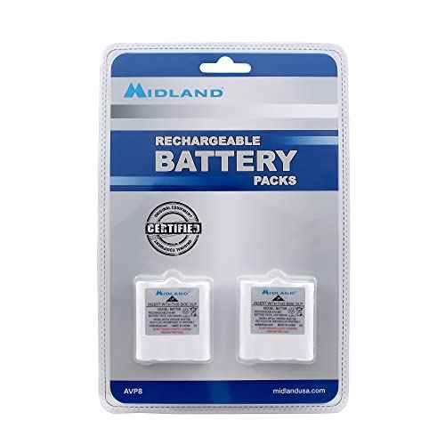 Midland AVP8 NiMH Rechargeable Battery Packs for CXT and LXT Series Radios - 6-Pack