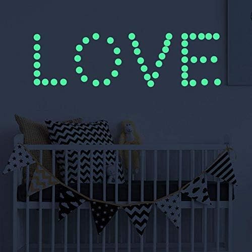1 Sheet Glow in The Dark Wall Stickers,407 Pcs Removable Glow in Dark Dots Wall Decals,Adhesive Dots Luminous,Glow in The Dark Ceiling Stickers Decor,Realistic Starry Sky Wall Treatments and Supplies