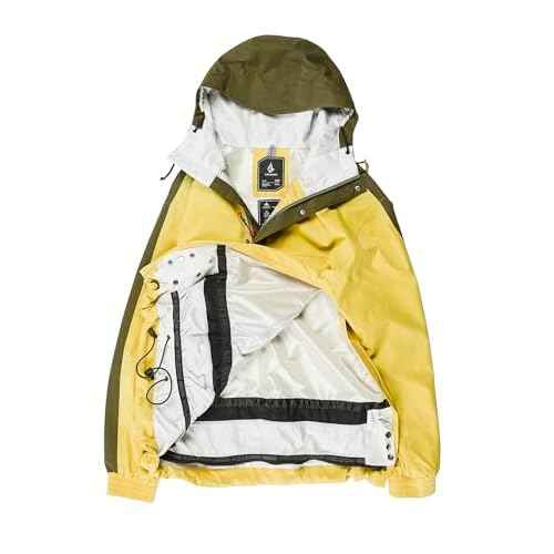 Volcom mens Arthur Longo 20k Pullover Anarok Hooded Snowboard Jacket