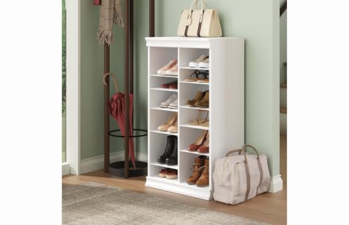 ClosetMaid Modular Adjustable Divided Storage Shelving Unit Organizer, 15.94-Inch D x 40.3-Inch H x 21.38-Inch W, White - color: White