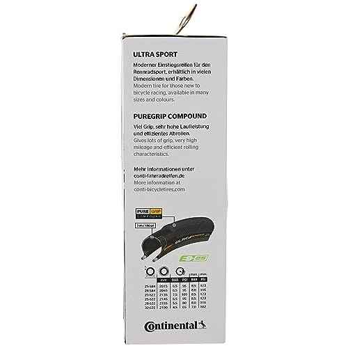 Continental Ultra Sport III 700x25 Black Folding PureGrip Set of 2