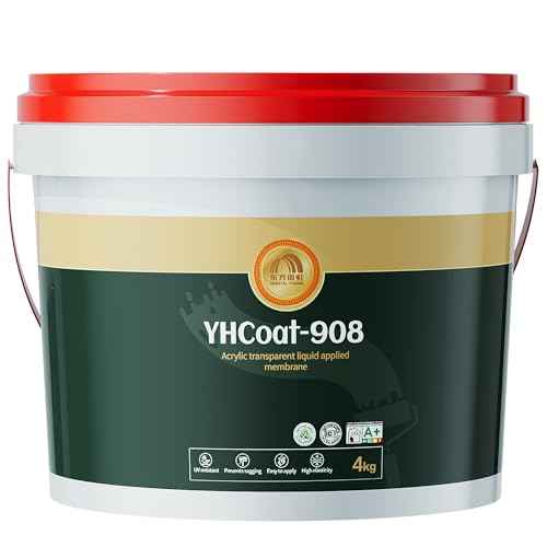1 Gallon Transparent Waterproof Coating, Clear Acrylic Sealant Invisible Adhesive Leak Repair Agent for Concrete, Wall, Wood, Brick, Stone, Water-Based Outdoor & Indoor Sealer 4KG