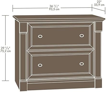 Pemberly Row 2 Drawers 29.61" Lateral Cherry Engineered Wood Filing Cabinet Easy Assembly Stationary Legal/Letter Size for Home, Office