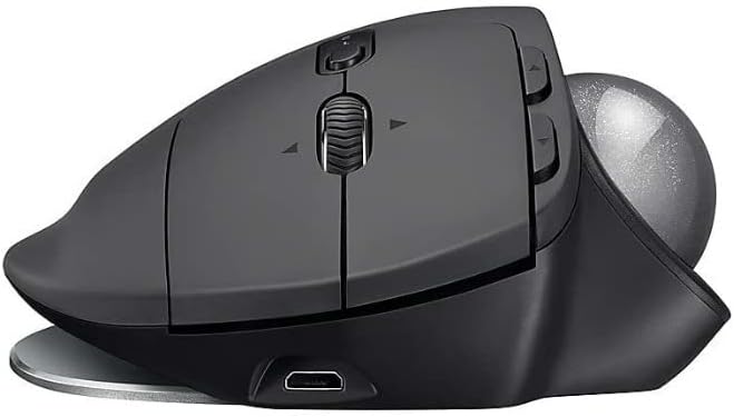 Logitech MX Ergo Plus Advanced Wireless Trackball for PC and MAC with Extra 10° Wedge