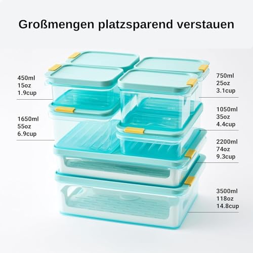 LocknLock Freezer Fit Plastic Freezer Containers | Airtight Stackable Food Storage for Meal Prep | Microwave & Dishwasher Safe | BPA Free Freezer Container with Lid, 1.65L - size: 1650ml